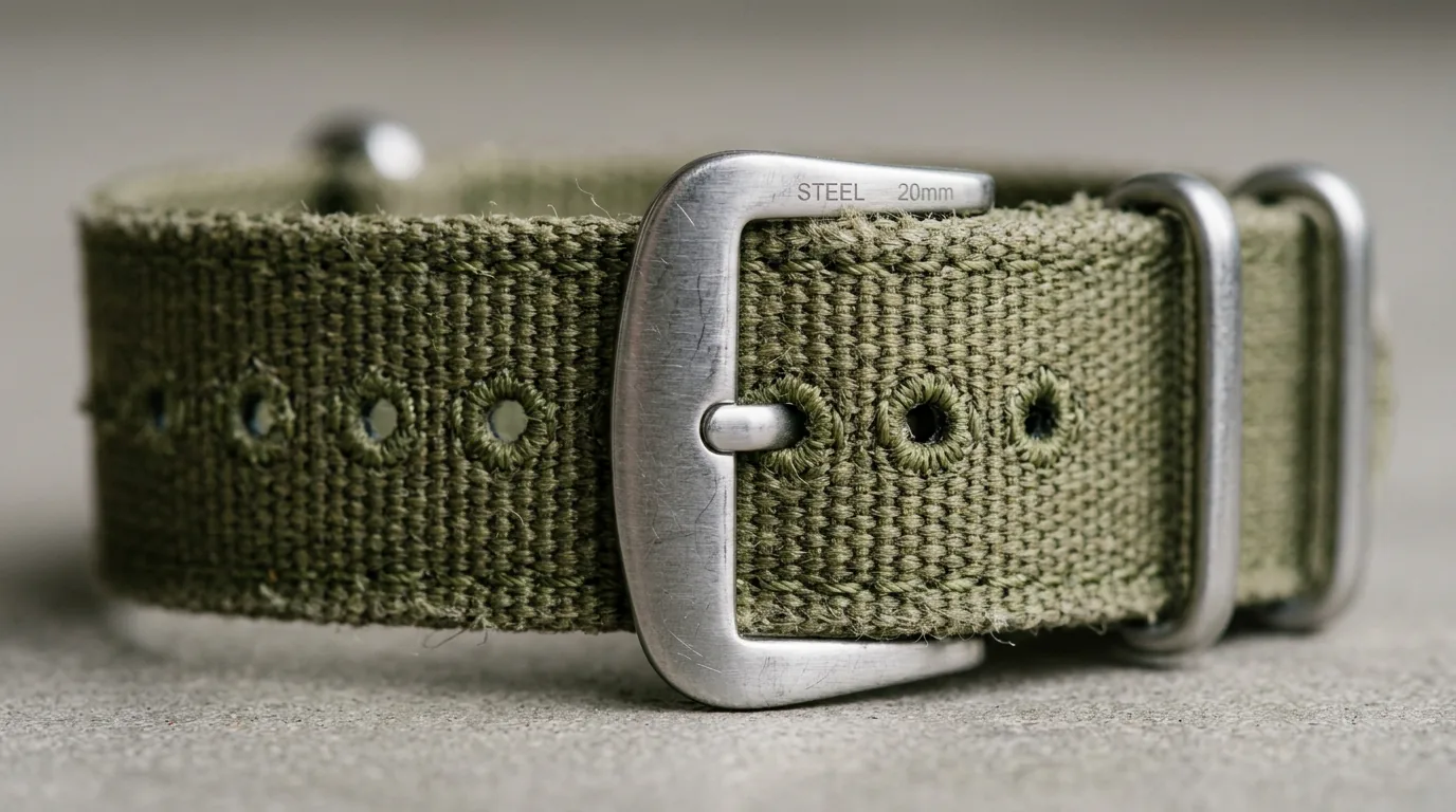 Sangle textile et boîtier inox
