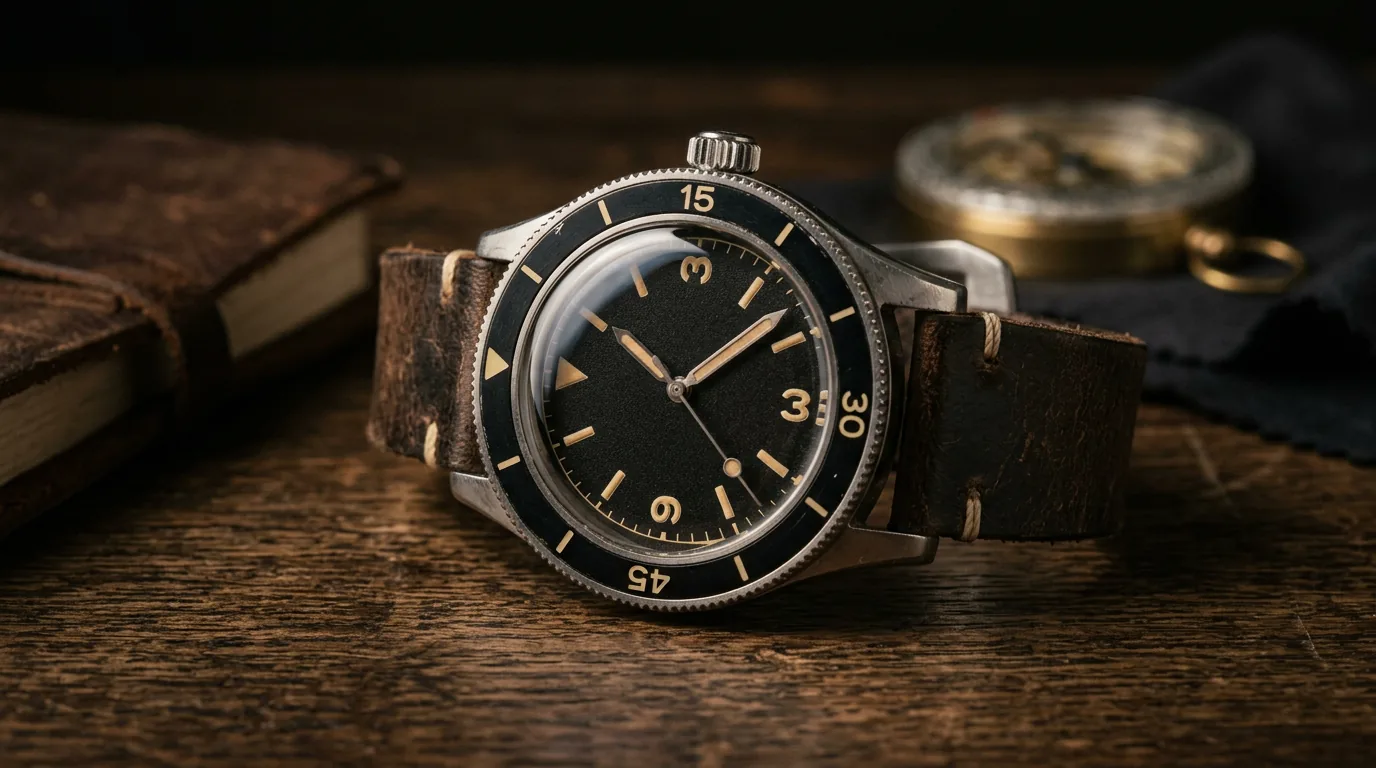 Montre de plongée rétro style Fleuss