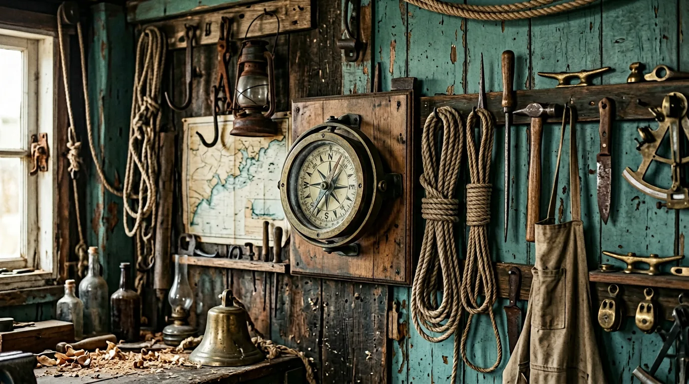 Inspiration d’outillage d’ancien atelier nautique